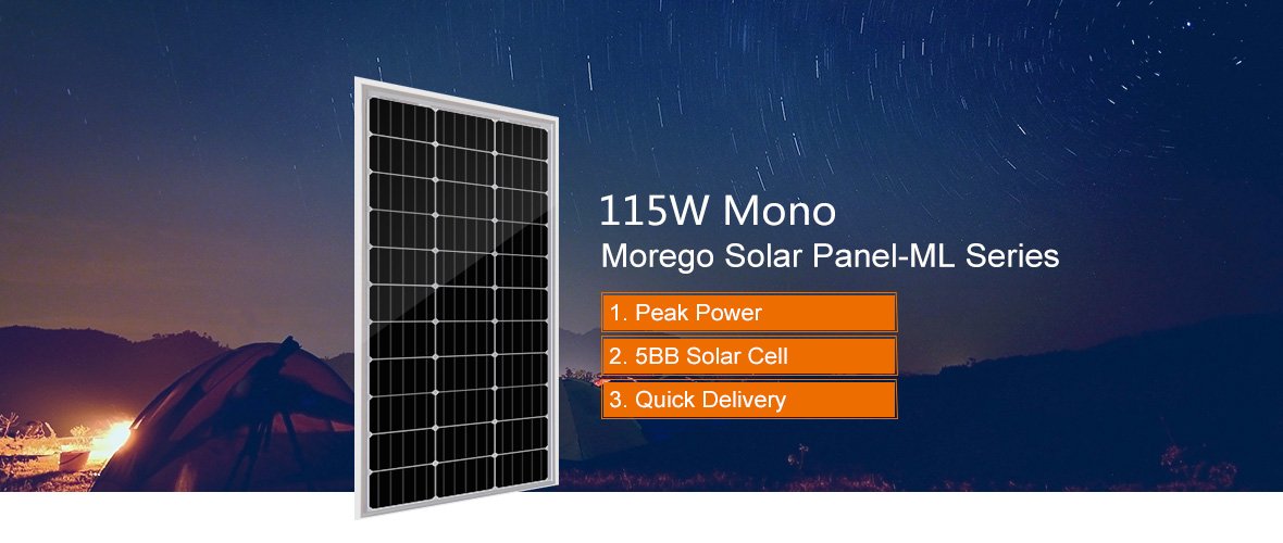 115w mono solar panel, portable solar panel, solar panel 100w